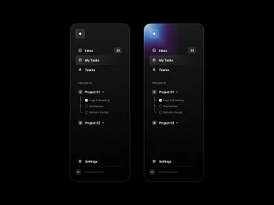 Nav Bar - Framer Template gradient menu nav bar navigation product design side nav sidebar sidenav ui design user interface ux design