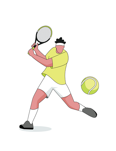 Tennis Player 2 🎾 2d ill illustration man sport tennis player trnnis vector