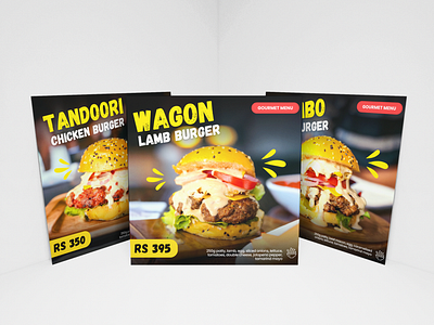 Burger Factory Menu beef branding burger burgers chicken crispy chicken design graphic design illustration illustrator lamb lamb burger logo mambo beef menu menu cards photoshop vector