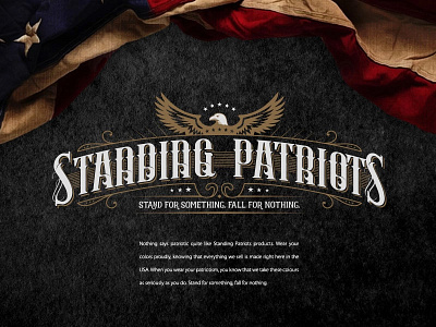 Standing Patriots Banner branding design graphic design illustration logo photoshop typography vector