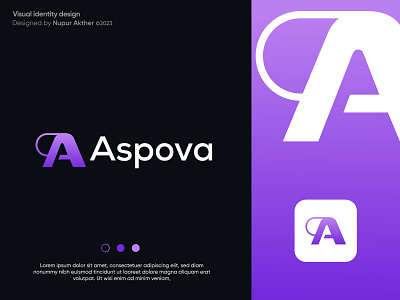 Aspova logo design brand agency brand identity brand mark branding logo logo design logo designer logos modern logo popular logo visual identity