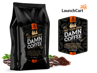 Get Your Own Damn Coffee Packaging branding design graphic design illustration logo photoshop typography vector
