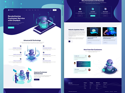 Chatbot Website Design by MITHUN MALLICK on Dribbble