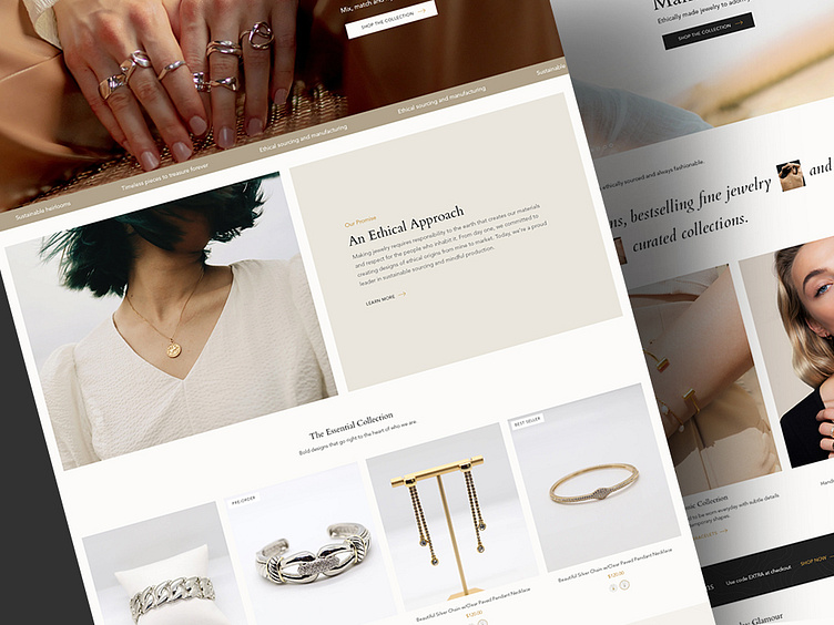 ADI Jewelry - Modern Jewelry Landing Page Website by Mohsin Naseem on ...