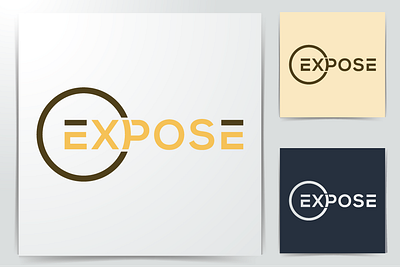 Expose Logo branding design business logo company logo corporate graphic design logo design minimal minimalist modern stationery