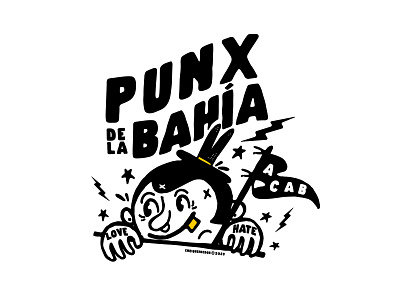 Oi! Bay Area Punx! branddesign branding brandingdesign characterdesign design graphic design illustration media printed punk punkrock stickers vector