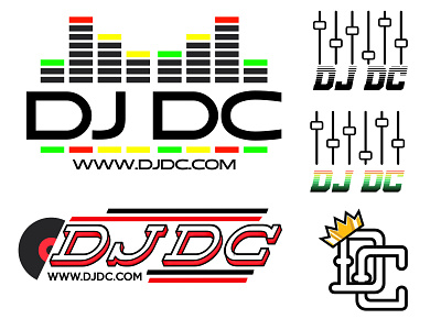 Branding Splash Page - DJ DC branding graphic design logo