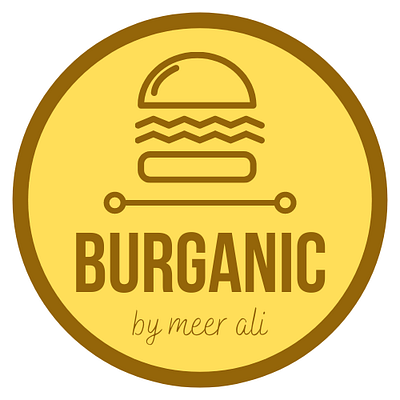 Burganic branding design graphic design illustration logo vector