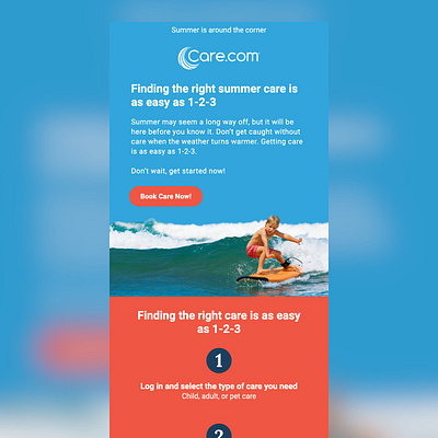 Care.com Email Design design em email campaign email design email marketing