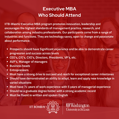 Who Should Attend Executive MBA business management career careergoals education entrepreneurs executive mba higher education management mba