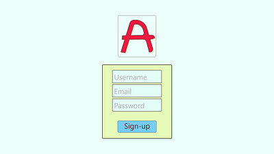 Sign-up page dailyui design email graphic design green design password signup signup page ui username web design web designing