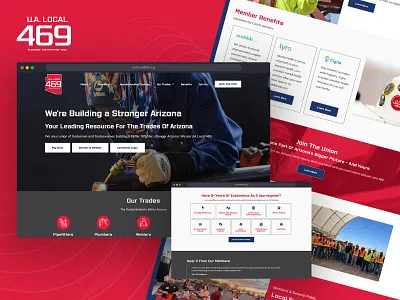 UA Local 469 ui ux web design web development