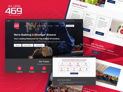 UA Local 469 ui ux web design web development