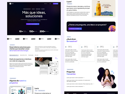 Develop and marketing Agency Website - ES branding design develop agency español graphic design landing page marketing agency ui ux uxui web web design website