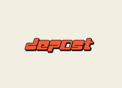 DEPOST: A retro meets futuristic logo concept. branding custom logo graphic design logo retro typography