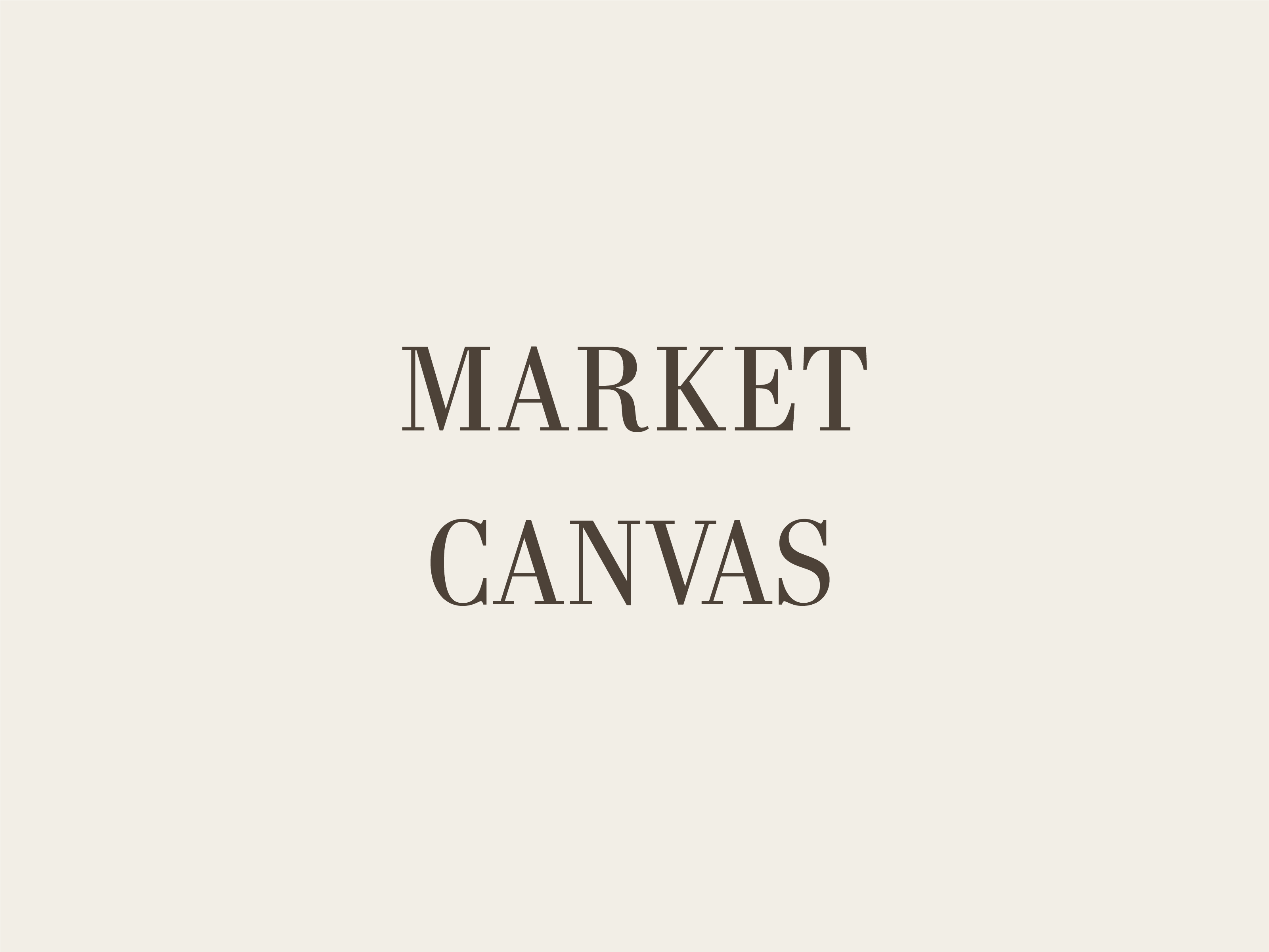 MARKET CANVAS LEATHER BRAND AND IDENTITY LOGO FONTS by Alex Beebe on