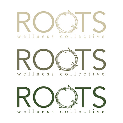 Logo, Roots Wellness Collective design