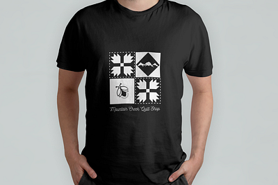 T-Shirt Design, Mountain Creek Quilt Shop design illustration