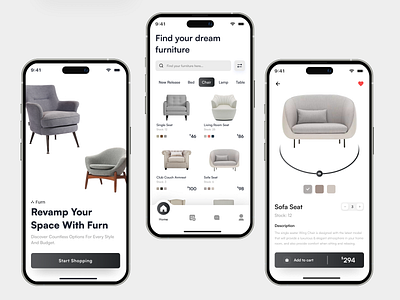 Furn - Furniture Mobile App by Naufal Hanif R for Matriks Studio on ...