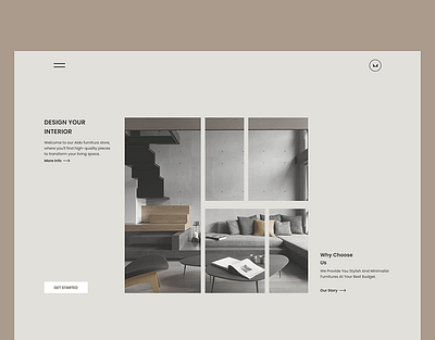 Aldo: Furniture website UI design e commerce figma furniture ui