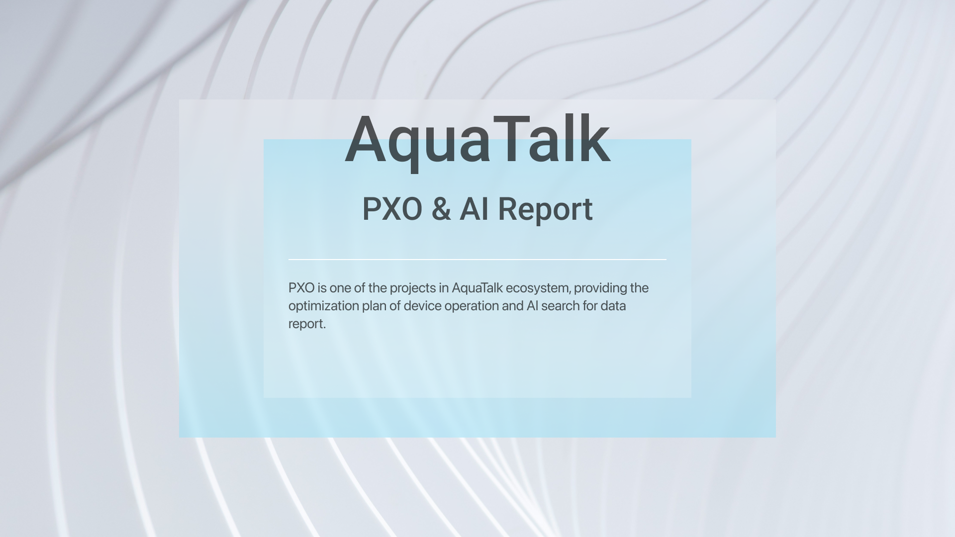 PXO Project & AI Report ux design