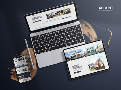 ASCENT - Real Estate - Website landing page ui web website