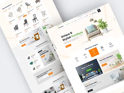 Grostore - furniture eCommerce website store interior ui creative website ecommerce furniture furniture landing page furniture shop furniture store furniture website interior design minimal online store sofa wood landing page