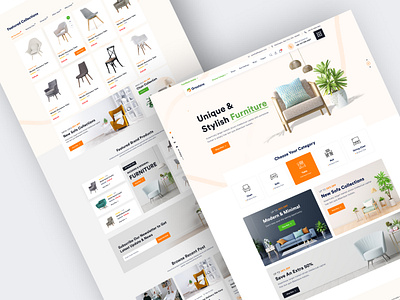 Grostore - furniture eCommerce website store interior ui creative website ecommerce furniture furniture landing page furniture shop furniture store furniture website interior design minimal online store sofa wood landing page