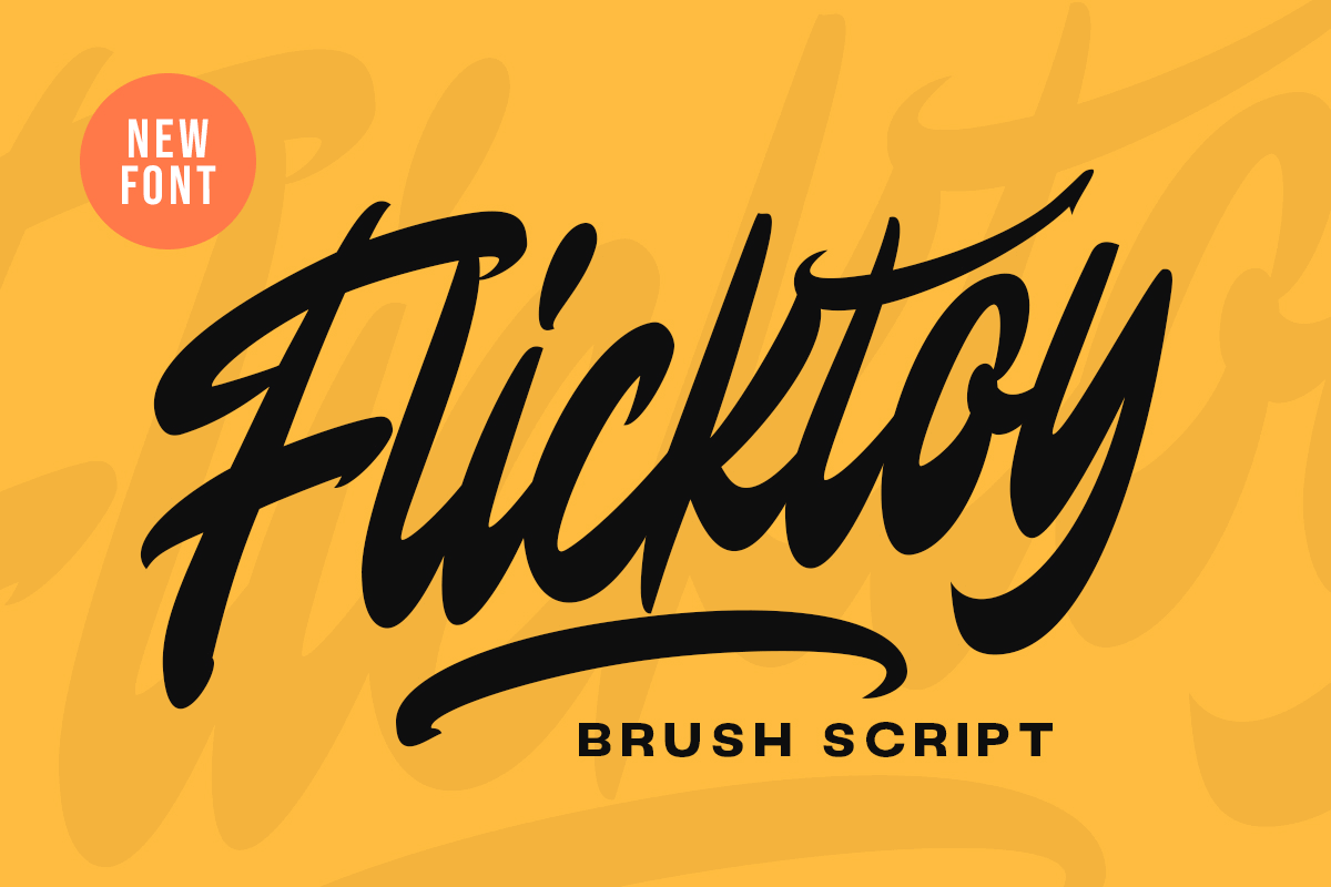 Flicktoy - Brush Script Font edgy freebies