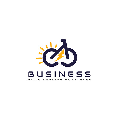 E Bike Logo and Icon Design energy