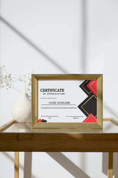Certificate template asthethic cards certificate design designing templates