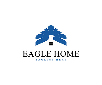 Eagle Type Real Estate logo design & illustration vector art phoenix