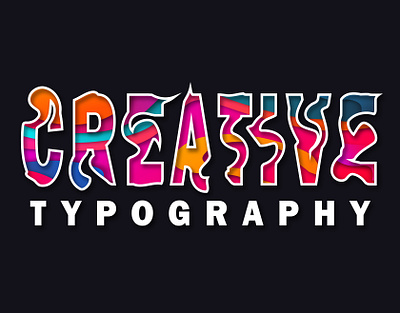 Creative Word Typography. creative dribbble graphic design logo typography vector