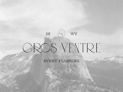 Gros Ventre Event Planning Logo branding conscious design conscious logo design elevated logo event planner logo event planning logo graphic design illustration logo logo design luxury logo vector
