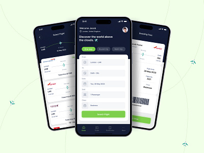 Flight booking mobile app airlines boarding pass branding design flight flightapp fly logo minimal mobile product design search search flight ticket app ticketbooking ticketing travel app ui uiux ux