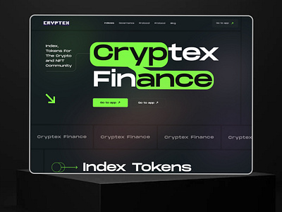 Cryptocurrency Landing Page Website Redesign blockchain cryptex finance crypto crypto platform crypto wallet crypto website cryptocurrency design exchange finance homepage landing page nft nft landing page stake trade ui web3 webpage website design