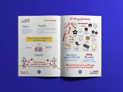 VEVOKIDS book colombia designer editorial illustration illustrator robot