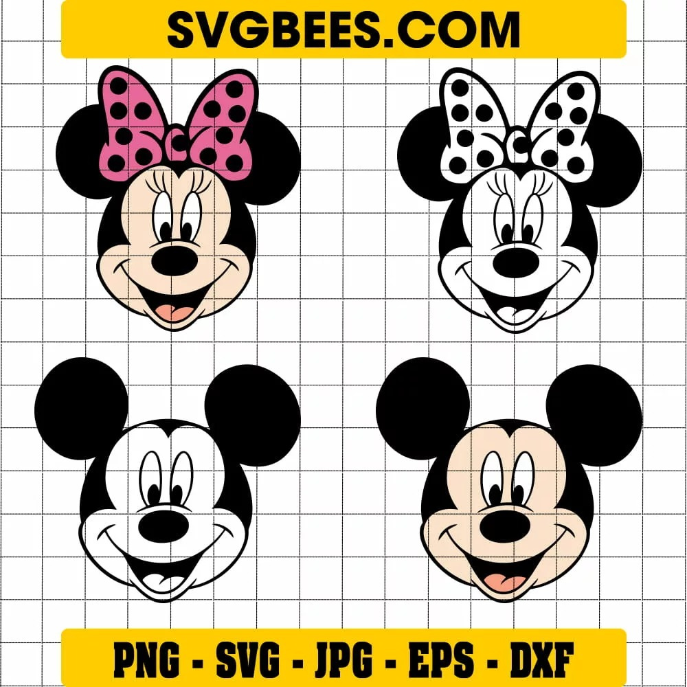 Mickey Mouse Head Svg By Svgbees Svg Files For Cricut Get Premium