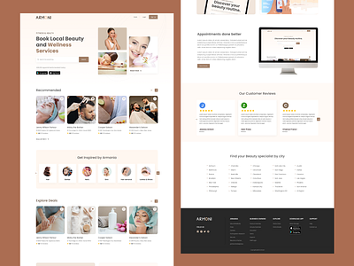 Health and Wellness website animation beauty beauty and spa website beauty salon booking clean health lifestyle health website healthcare home page landing page mnimal online booking skincare website ui user interface web web design website