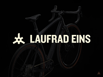 Laufrad Eins bicycle bike geometrical laces logo wheel