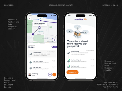 Movemate- Parcel Track Delivery App animation app app design courier service delivery delivery app delivery management digital transformation ecommerce logistics logistics app map interface mobile mobile app package tracking parcel delivery parcel tracking shipping track and trace transportation app