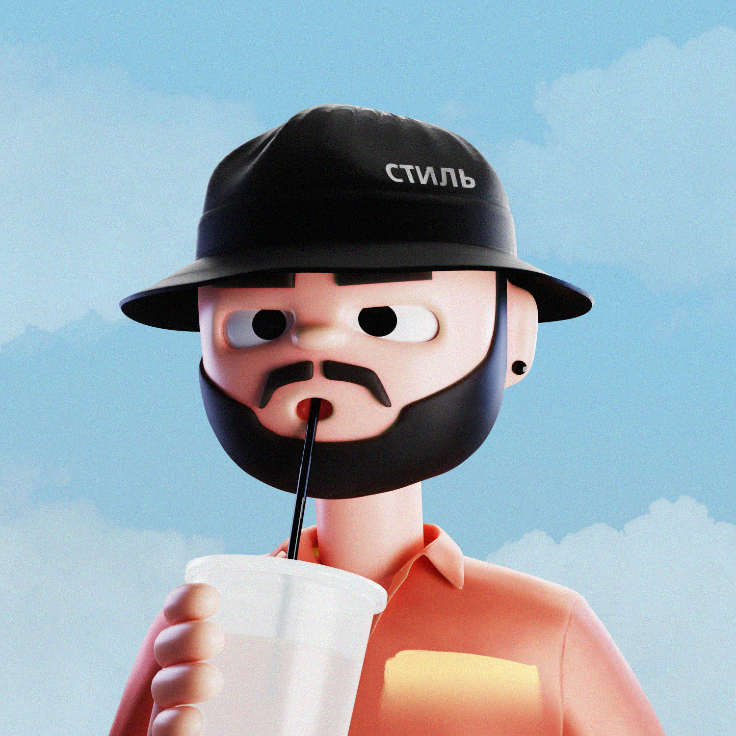 3D Cartoon Character 3d blender blender3d cartoon character colorful design graphic design illustration render simple