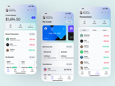 Banking App Concept app graphic design interface ui ux wallet