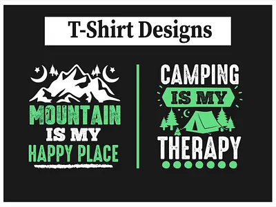 T-Shirt Design adventure camp camping design graphic design illustration mountain t shirt typography