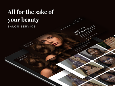Women's Beauty Salon Website beautysalonwebsite branding design figma graphic design photoshop salon ui uidesign ux design website