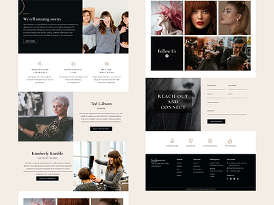 Beauty Salon Website figma graphic design landingpage photoshop salon ui uiux userinterfacedesign websitedesign