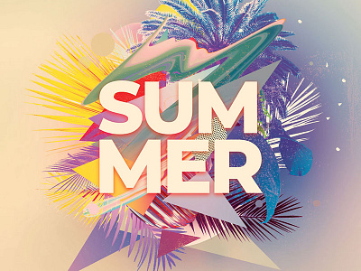 Summer Flyer alternative beach download exotic flyer flyer template graphicriver poster poster design psd shapes summer template tropic tropical