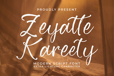 Zeyatte Kareety - Modern Script Font abc