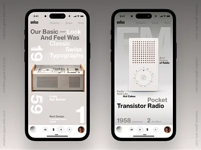 Mobile Browser dashboard design homepage interface ios iphone mobile news