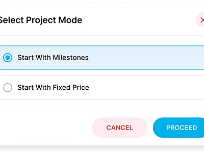 Select project mode branding graphic design logo ui